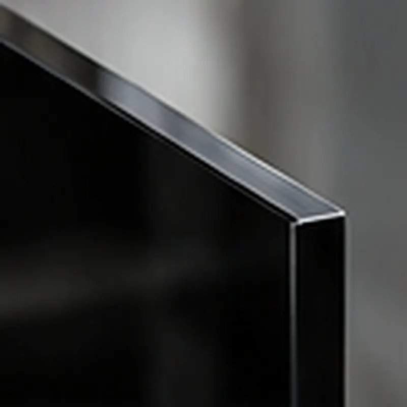 10mm black toughened glass edge