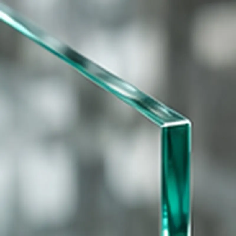 10mm clear toughened glass edge