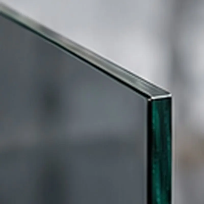 10mm grey tinted toughened glass edge