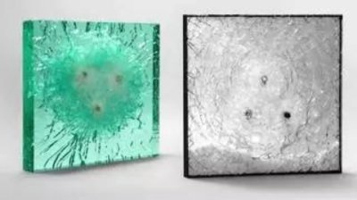 Laminated safety glass in use